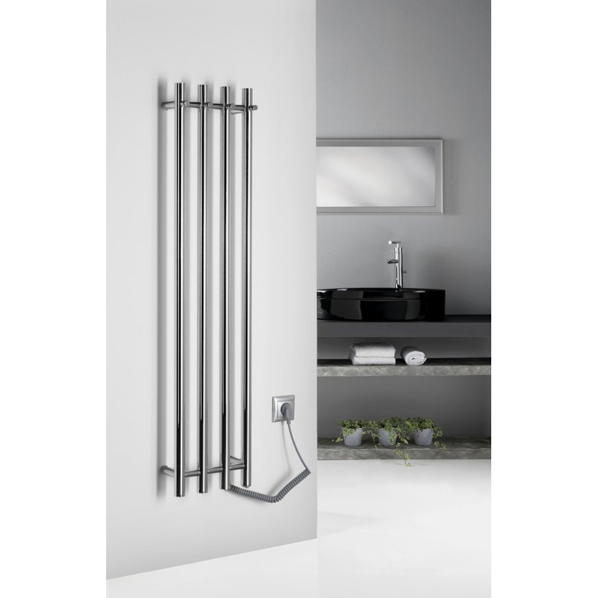 Sapho - Elektro-Handtuchhalter PAPINADO 85W/230V 120 cm glänzendes Chrom rechts