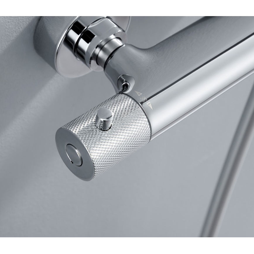 Sapho - Ensemble de douche avec mitigeur SOLARIS chrome brillant