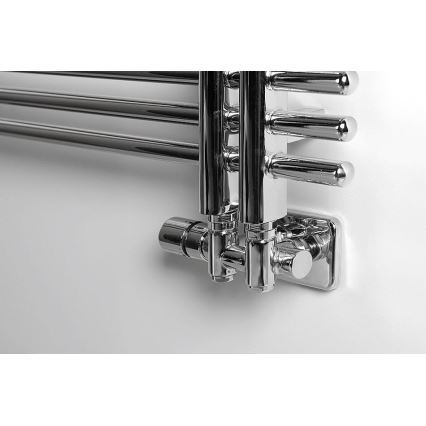 Sapho - Kit thermostatique de raccordement pour connexion centrale TWIN COMBI gauche/chrome brillant