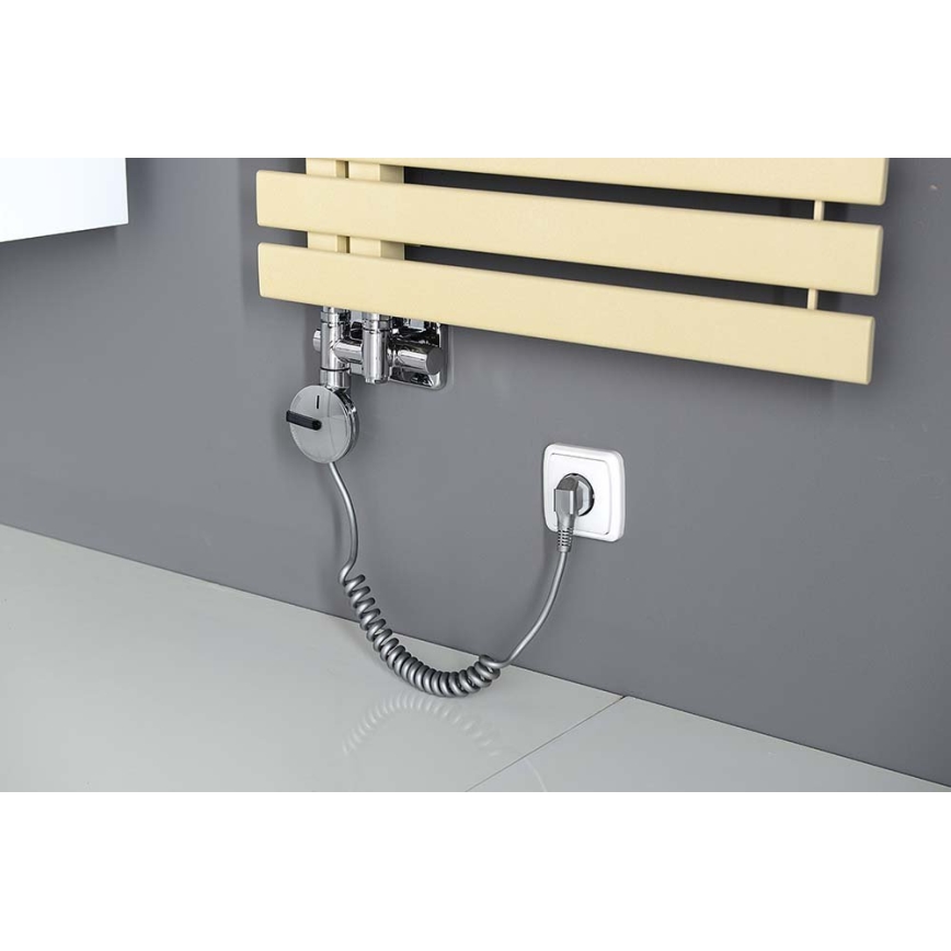 Sapho - Kit de raccordement de vannes pour raccordement central TWIN COMBI droit/chrome brillant