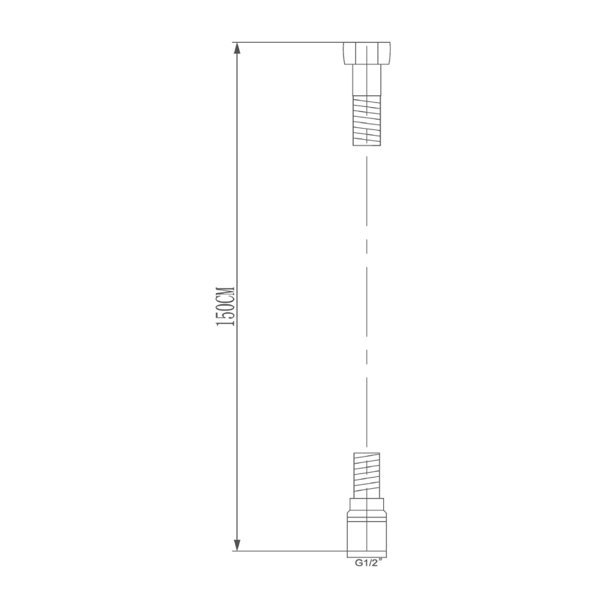Sapho - Flexible de douche SOFTFLEX 150 cm argenté