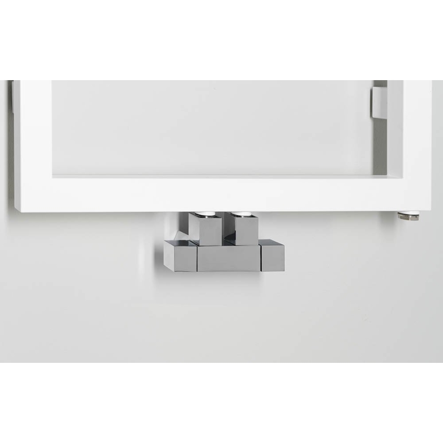 Sapho - Kit de raccordement de vannes pour connexion centrale CUBE TWIN chrome brillant