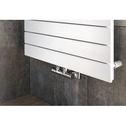 Sapho - Kit de raccordement de vannes pour raccord central TWIN, finition chrome brillant