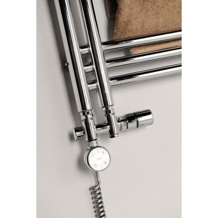 Sapho - Kit de raccordement thermostatique pour raccordement central TWIN COMBI droit / chrome brillant