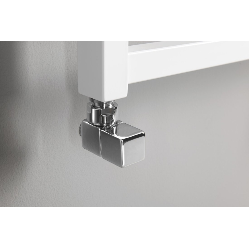 Sapho - Kit di collegamento per valvole angolari CUBE, 2 pz, cromo lucido