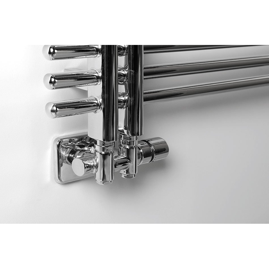 Sapho - Kit termostatico di collegamento per attacco centrale TWIN COMBI destro/cromo lucido