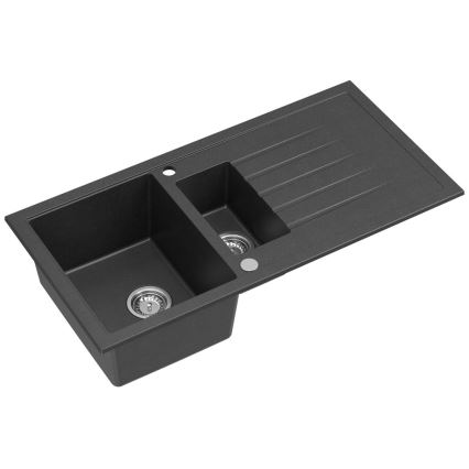 Sapho - Küchenspüle 100x50 cm Granit/schwarz