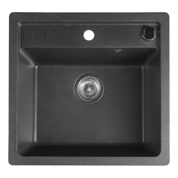 Sapho - Küchenspüle 53x50 cm Granit/schwarz