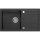 Sapho - Küchenspüle 77x44 cm Granit/Schwarz