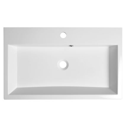 Sapho - Lavabo à poser ORINOKO 70 x 42 cm marbre/blanc
