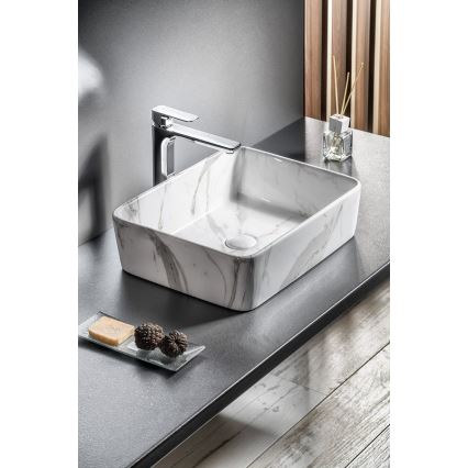 Sapho - Lavabo da appoggio DALMA 47,5x37,5 cm ceramica/carrara