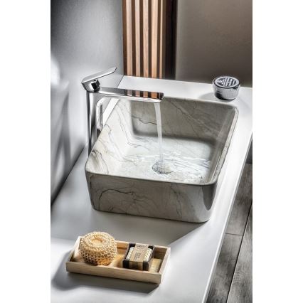Sapho - Lavabo da appoggio DALMA 47,5x37,5 cm ceramica/grigio