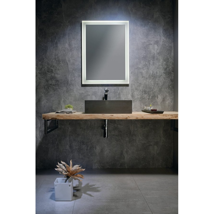 Sapho - Lavabo da appoggio FORMIGO 47,5x36,5 cm cemento/nero
