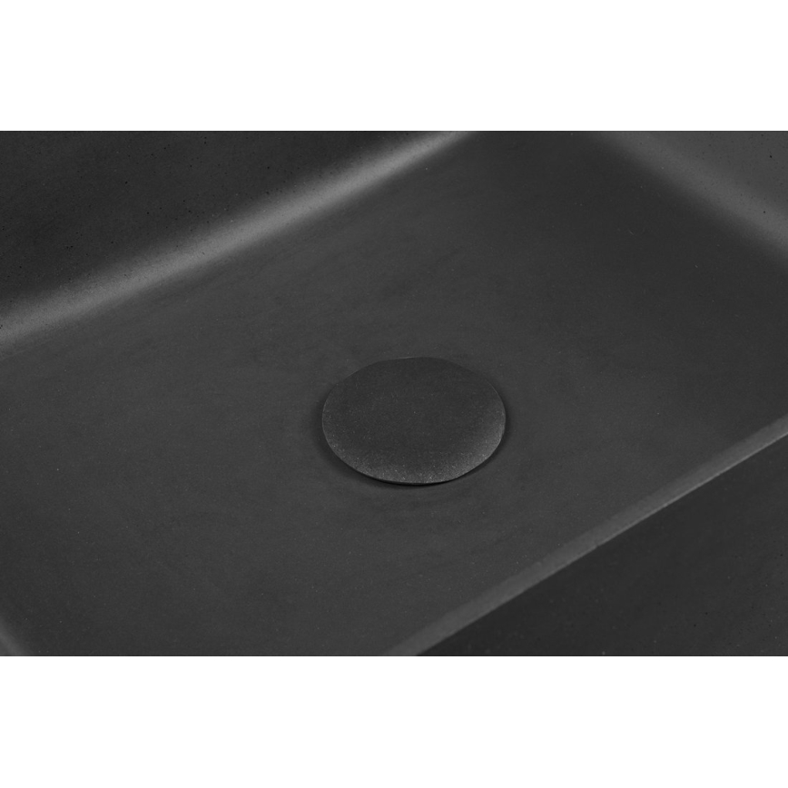 Sapho - Lavabo da appoggio FORMIGO 47,5x36,5 cm cemento/nero