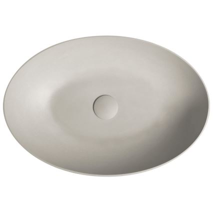 Sapho - Lavabo da appoggio FORMIGO 60x40 cm cemento/beige