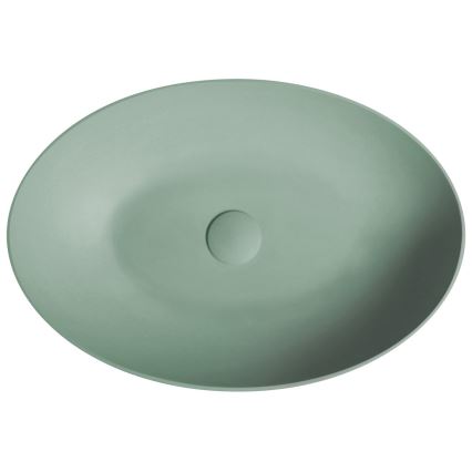 Sapho - Lavabo da appoggio FORMIGO 60x40 cm cemento/verde