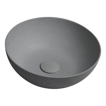Sapho - Lavabo da appoggio FORMIGO Ø 39 cm cemento/grigio opaco