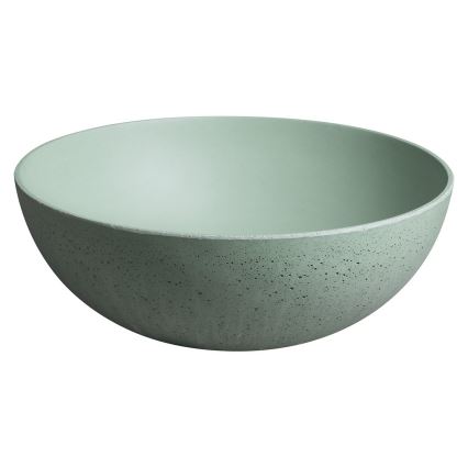 Sapho - Lavabo da appoggio FORMIGO Ø 39 cm cemento/verde