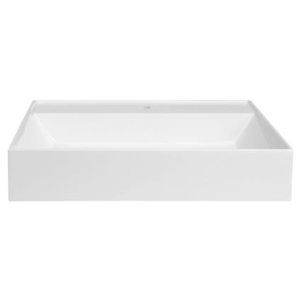 Sapho - Lavabo da appoggio GODIVA 58x44 cm marmo/bianco