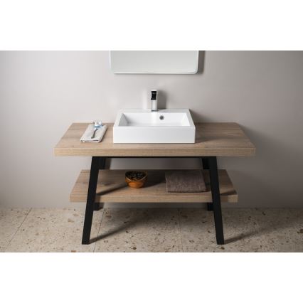 Sapho - Lavabo da appoggio ORINOKO 50x42 cm marmo/bianco