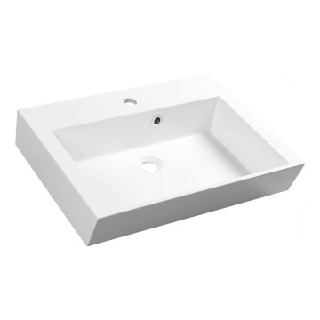 Sapho - Lavabo da appoggio ORINOKO 60x45 cm marmo/bianco