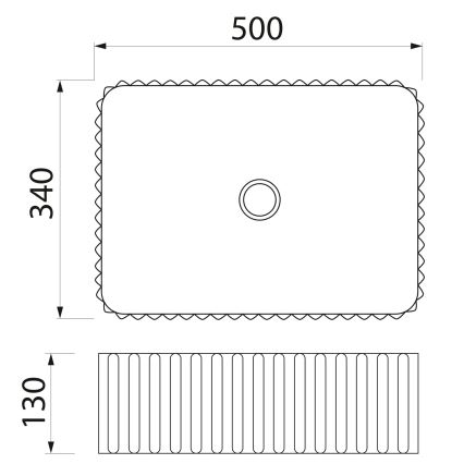 Sapho - Lavabo da appoggio PICOBELLO 50x34 cm ceramica/bianco