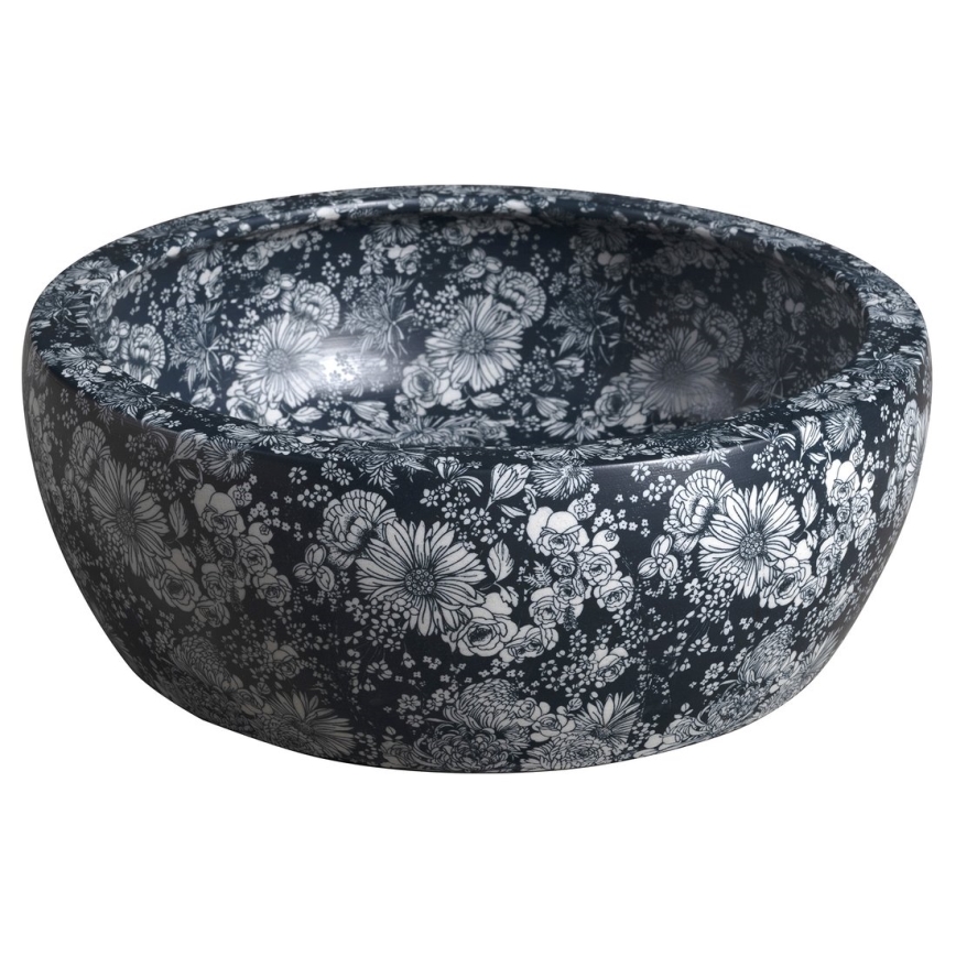 Sapho - Lavabo da appoggio PRIORI Ø 41 cm ceramica/blu