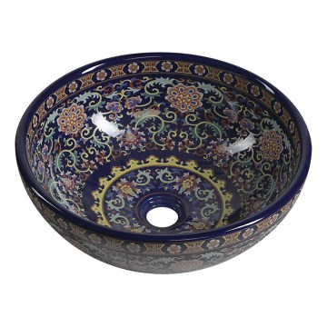 Sapho - Lavabo da appoggio PRIORI Ø 41 cm ceramica/multicolore