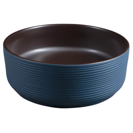 Sapho - Lavabo da appoggio PRIORI Ø 41 cm marrone/blu