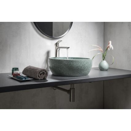 Sapho - Lavabo da appoggio PRIORI Ø 42 cm ceramica/verde