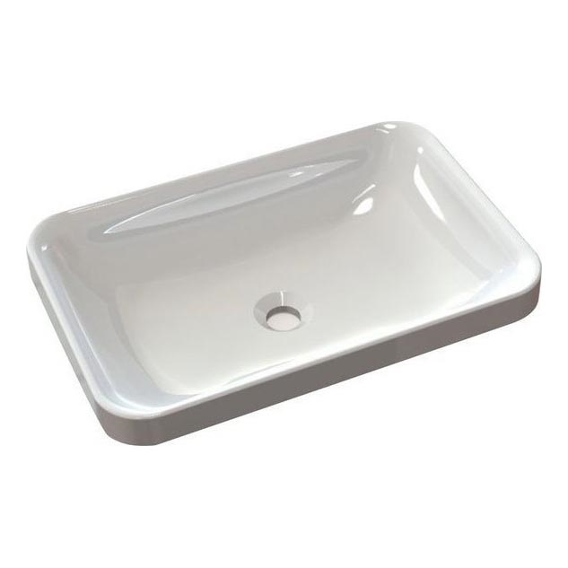 Sapho - Lavabo da incasso ASOFFI 55x37 cm marmo/bianco