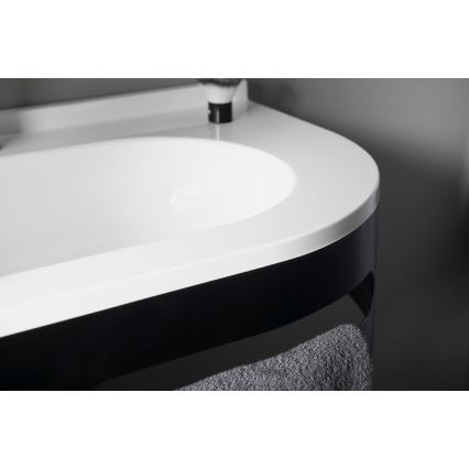 Sapho - Lavabo d'angle encastré PULSE 75 x 43 cm marbre/blanc