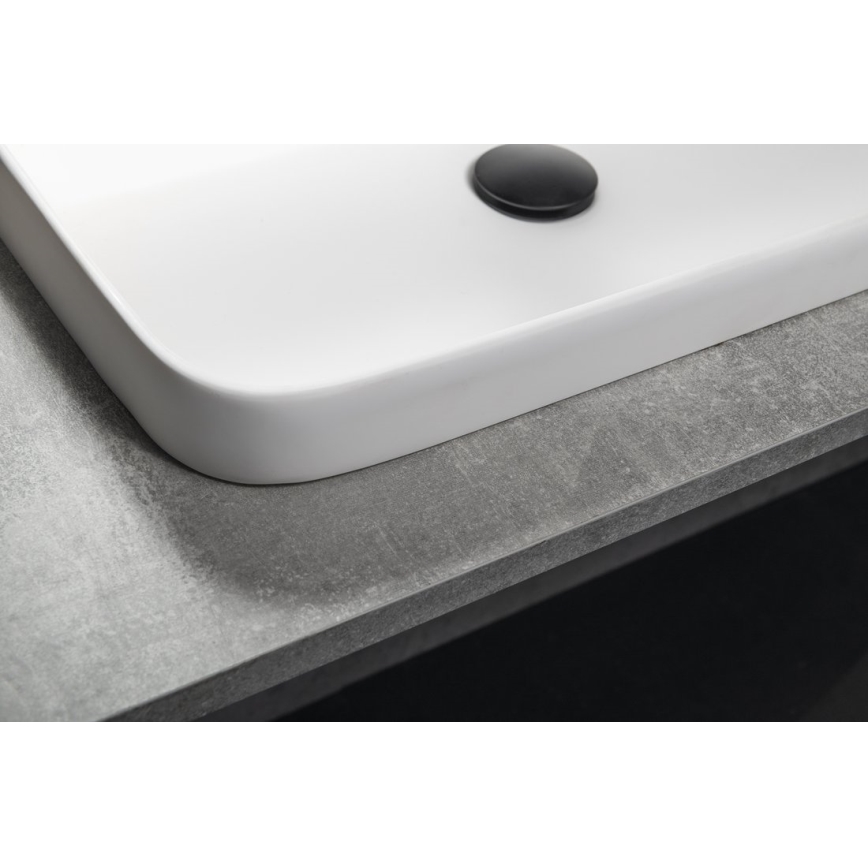 Sapho - Lavabo encastré 55x39 cm céramique/blanc