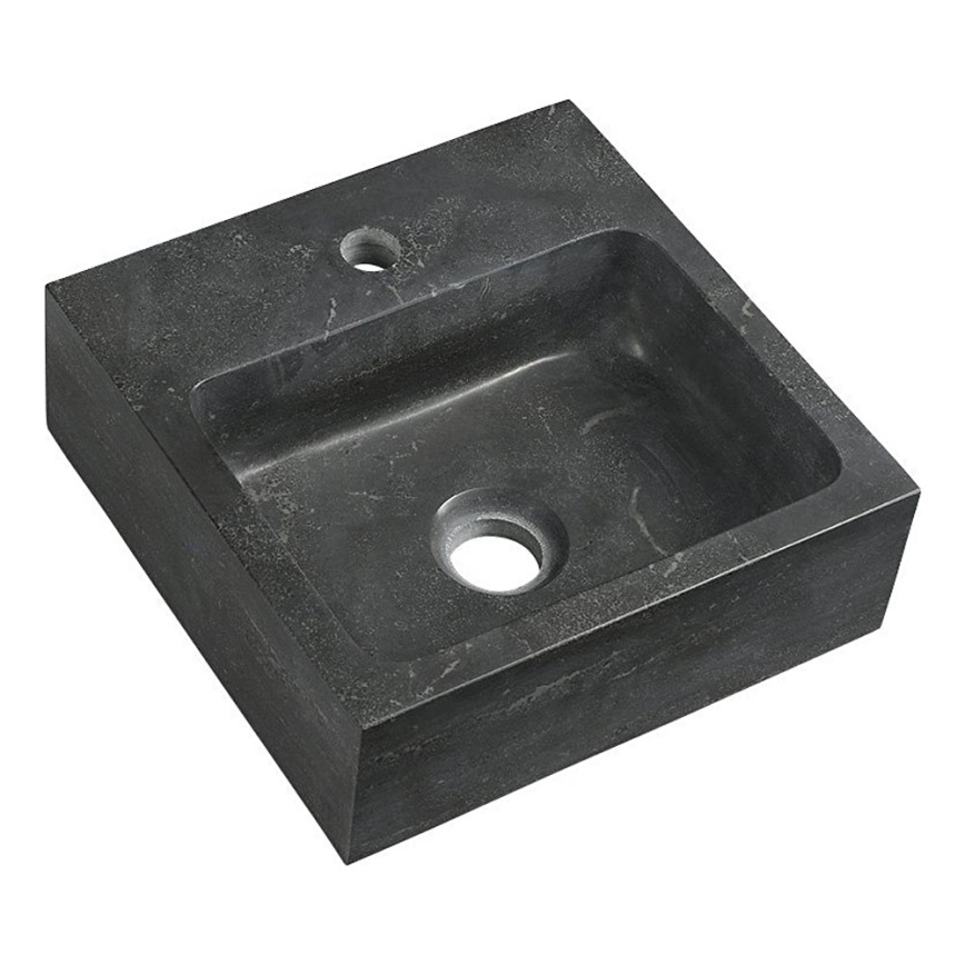 Sapho - Lavabo mural BLOK 30 x 30 cm anthracite