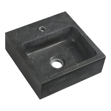 Sapho - Lavabo sospeso BLOK 30x30 cm antracite