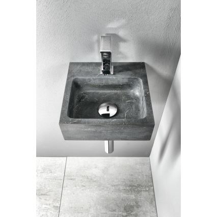 Sapho - Lavabo sospeso BLOK 30x30 cm antracite