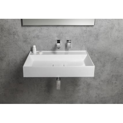 Sapho - Lavabo sospeso GODIVA 68x44 cm marmo/bianco