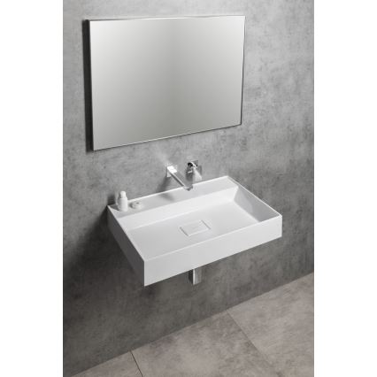 Sapho - Lavabo sospeso GODIVA 68x44 cm marmo/bianco