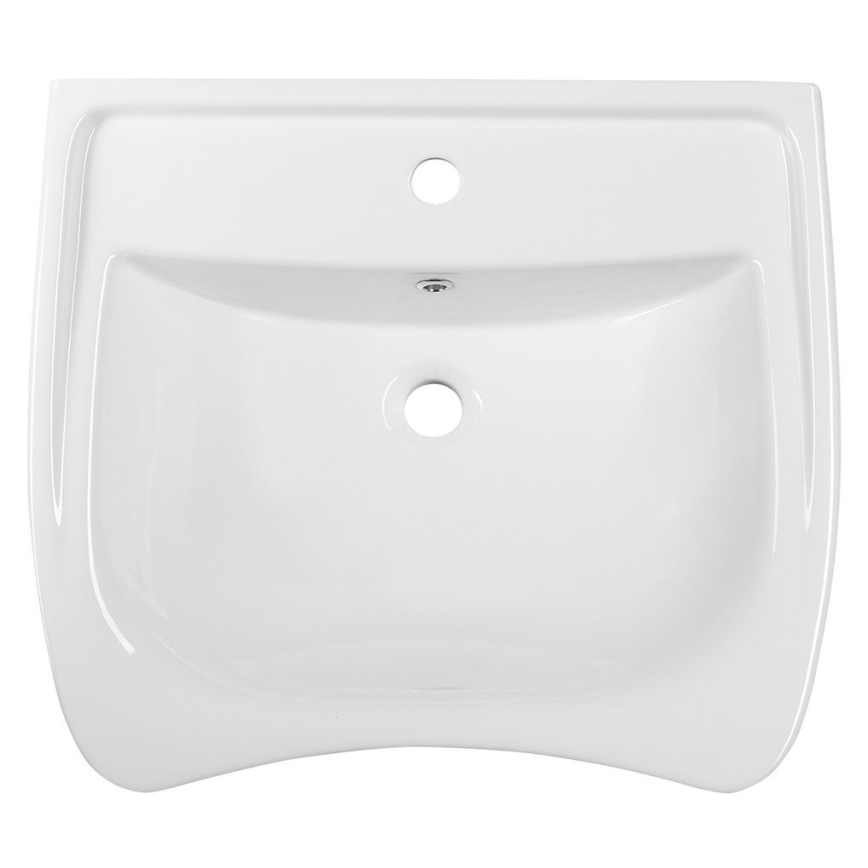 Sapho - Lavabo suspendu accessible DISABLED 60x55 cm céramique/blanc