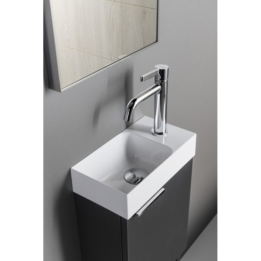 Sapho - Lavabo suspendu PICCOLINO 30x17 cm droit/marbre coulé/blanc
