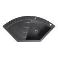 Sapho - Lavello angolare da cucina 114x57,5 cm granito/nero