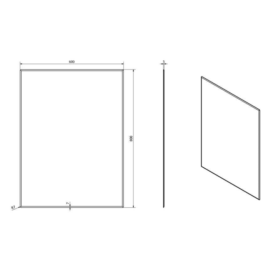 Sapho - Miroir ACCORD 60x80 cm