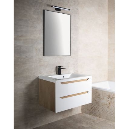 Sapho - Miroir encadré AROWANA 50x80, noir mat