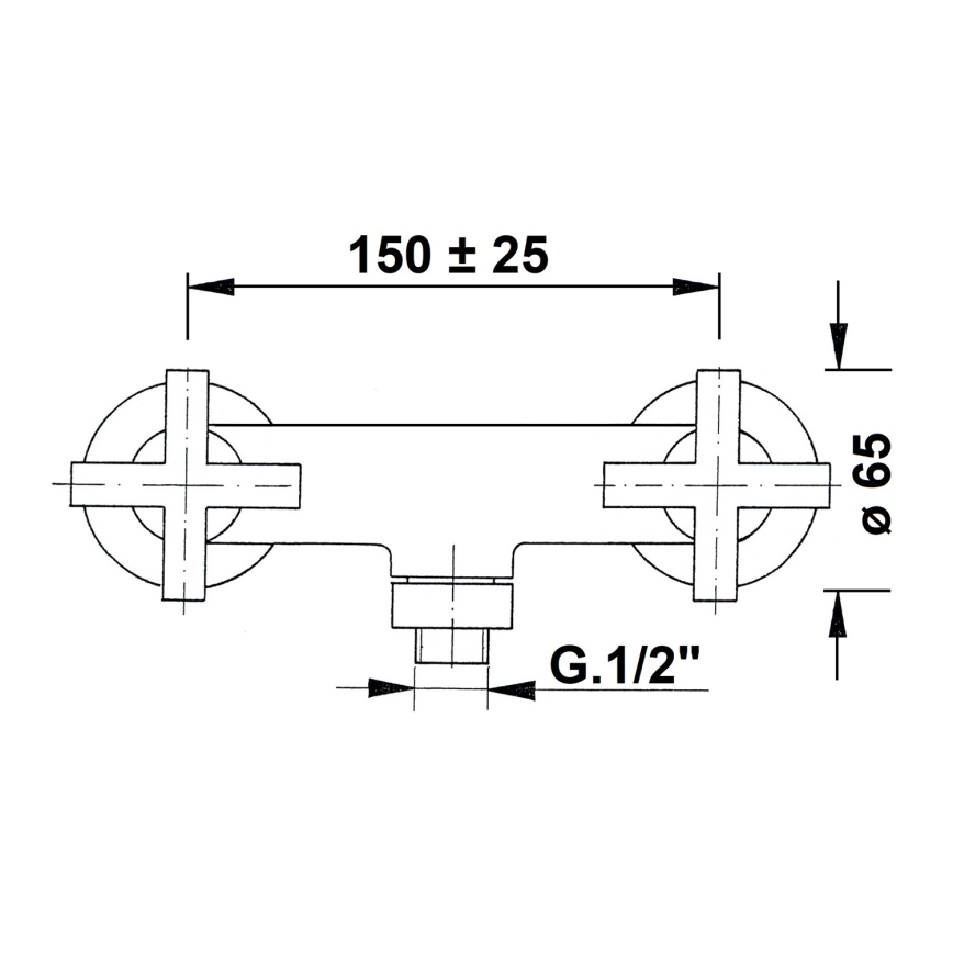 Sapho - Miscelatore doccia AXIA cromato lucido