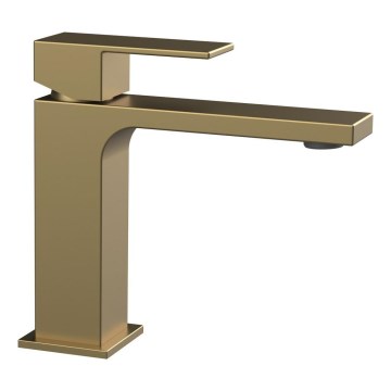 Sapho - Miscelatore per lavabo CUBEMIX 15 cm, finitura oro opaco