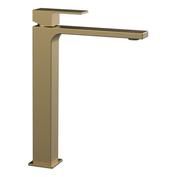 Sapho - Miscelatore per lavabo CUBEMIX 27,8 cm oro opaco
