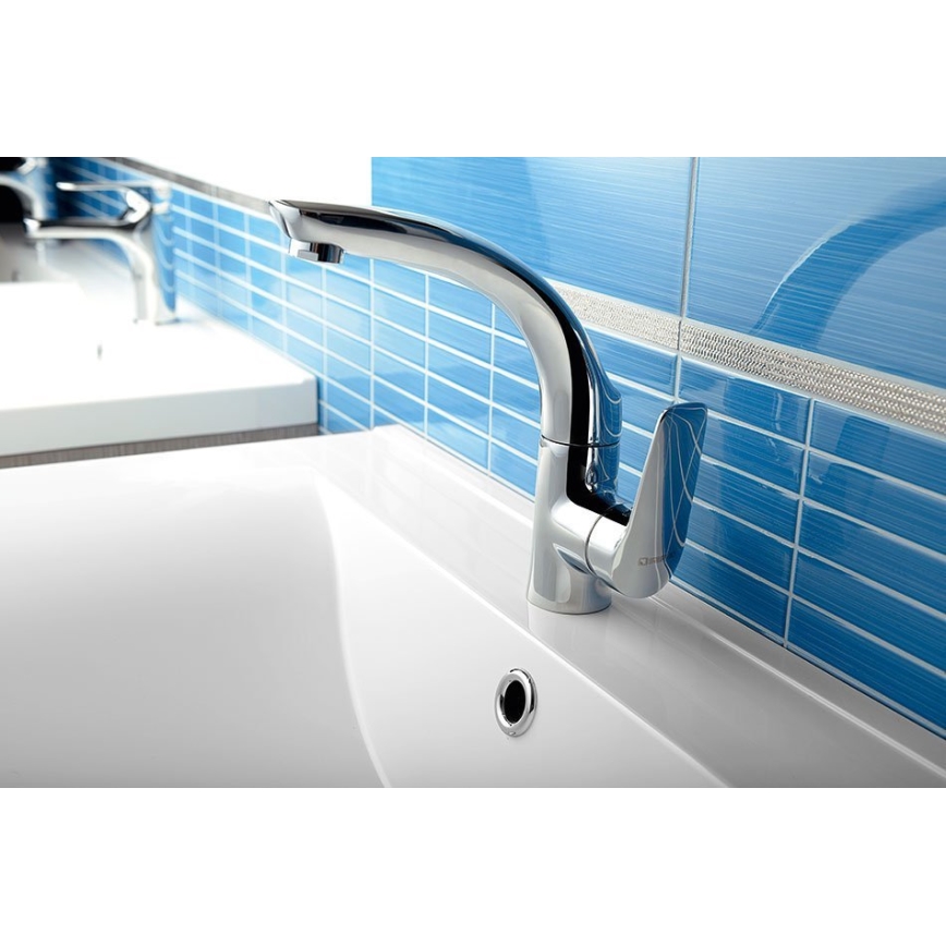 Sapho - Miscelatore per lavabo SOLITER 18 cm cromo lucido