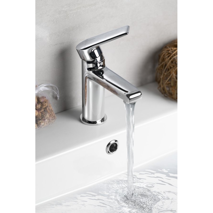 Sapho - Mitigeur de lavabo KAI 15 cm, chrome brillant