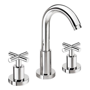 Sapho - Mitigeur lavabo 3 trous AXIA RETRO 23,8 cm chrome brillant
