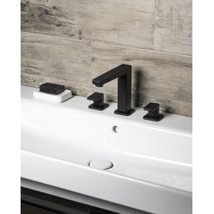 Sapho - Mitigeur pour lavabo 3 trous TURSI noir mat